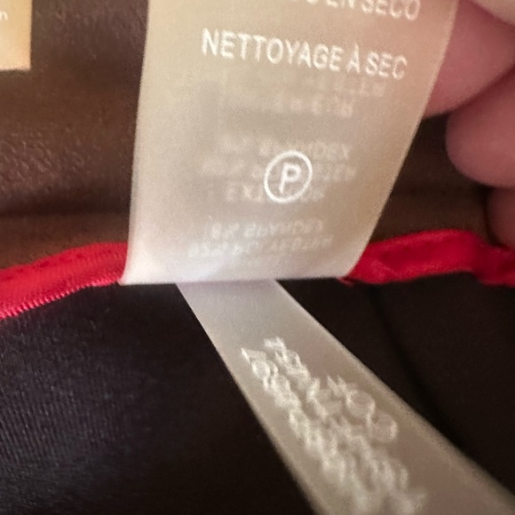 TOMMY HILFIGER BROWN SIZE 2 POLYESTER / SPANDEX PANTS - LOOKS LIKE SUEDE - Picture 9 of 9